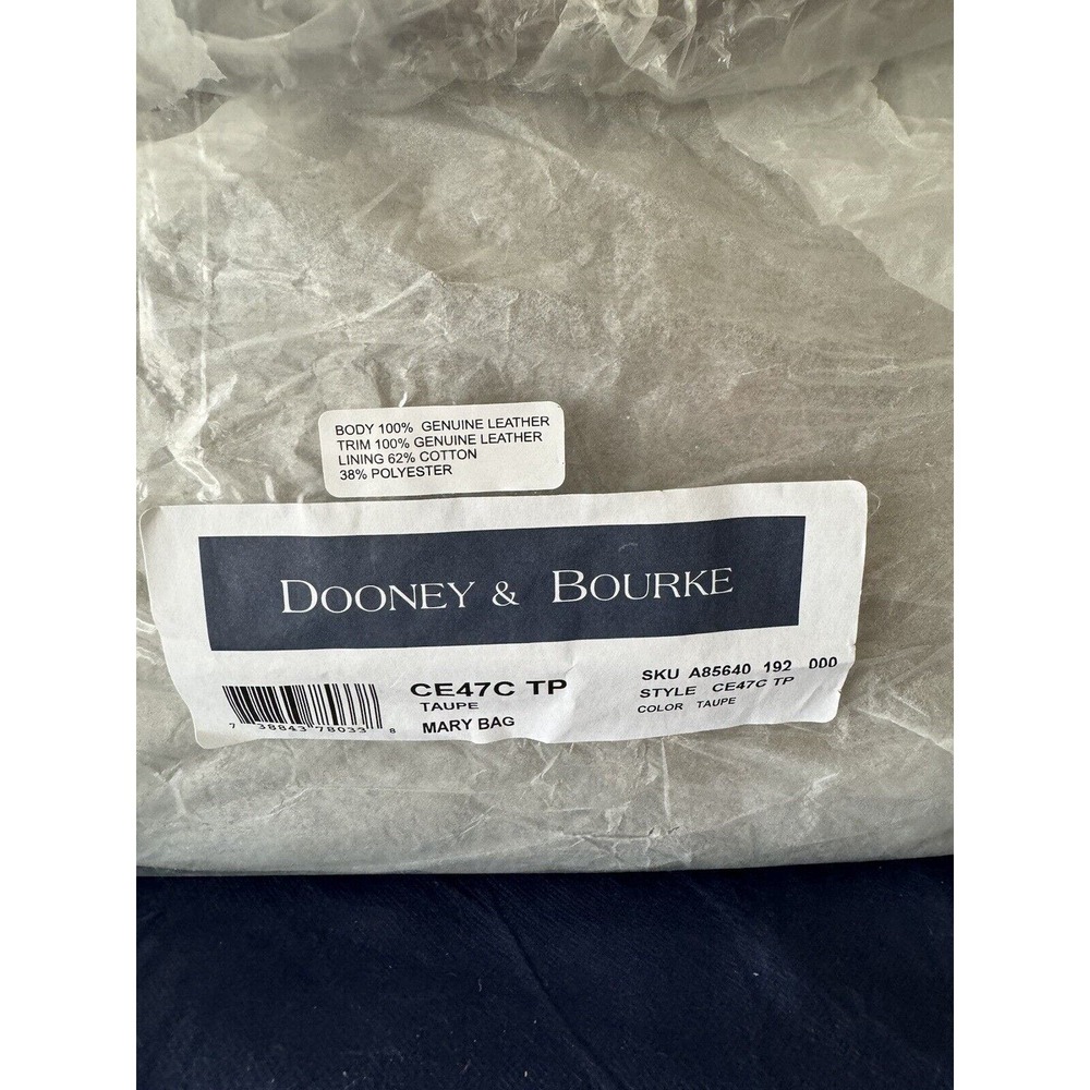 Dooney & Bourke Taupe Mary Shoulder Bag NWT CE47C TP - Picture 6 of 6